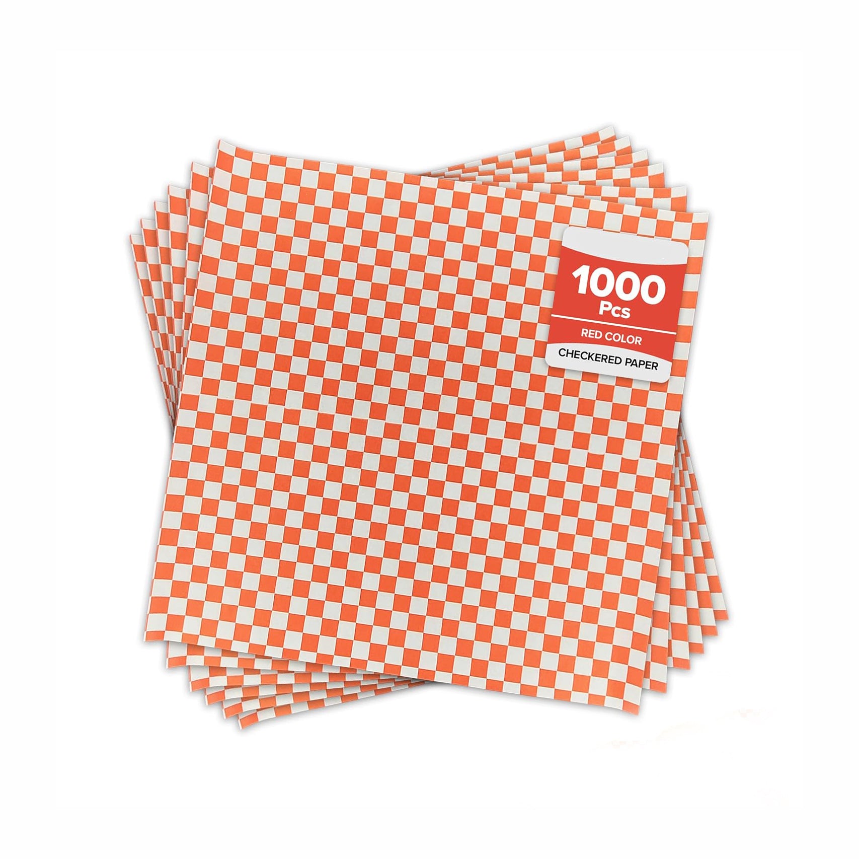 Checkered Sheets -Red - 14"x14"