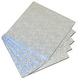 Enjay Cake Board Square Silver 12x1/2 - A2Z Cash N Carry
