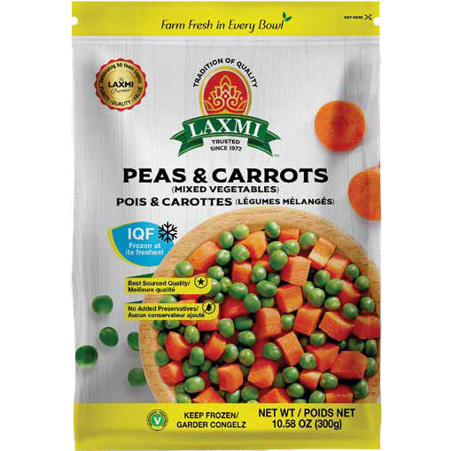 Laxmi Green Peas & Carrots 300g - A2Z Cash N Carry