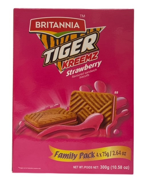 Britannia Tiger Kreams Strawberry 300 g - A2Z Cash N Carry